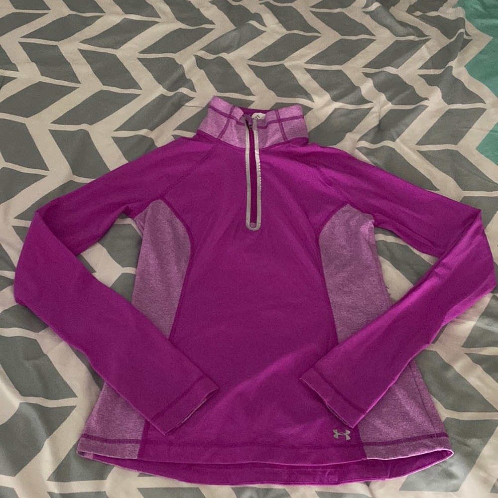 Under Armour Running All Weather fitted jacket. Women’s Medium. Purple